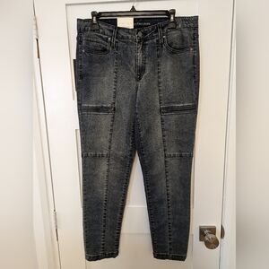 Calvin Klein Denim Legging With Zippers